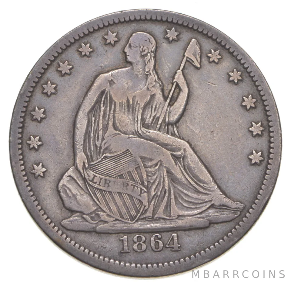 1864-S Seated Liberty Half Dollar *1711