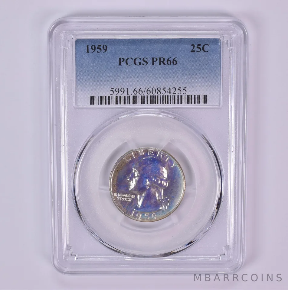 1959 Washington Quarter PR66 PCGS Beautiful Tone *1480