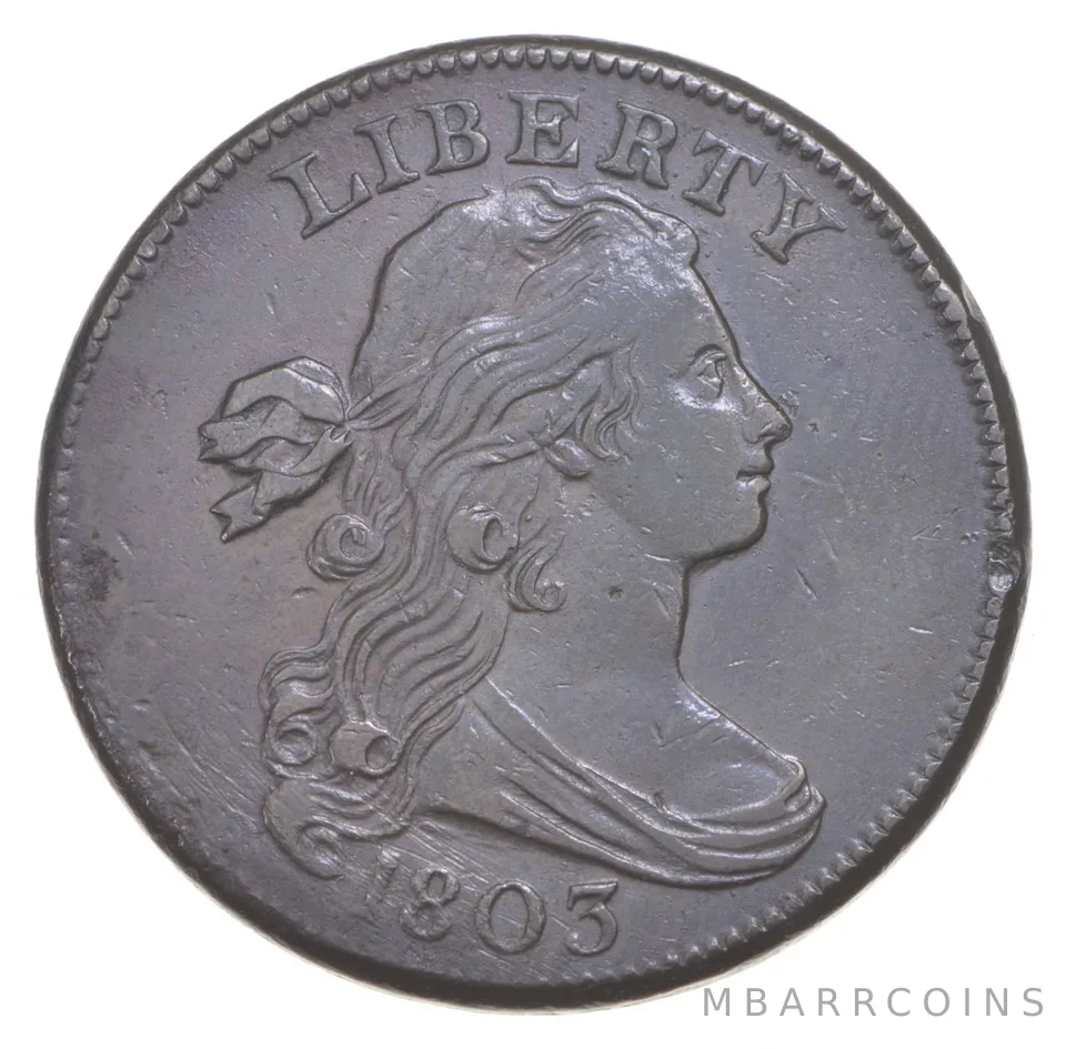 1803 Draped Bust Large Cent - S.251 - Small Date - Small Fraction *5581