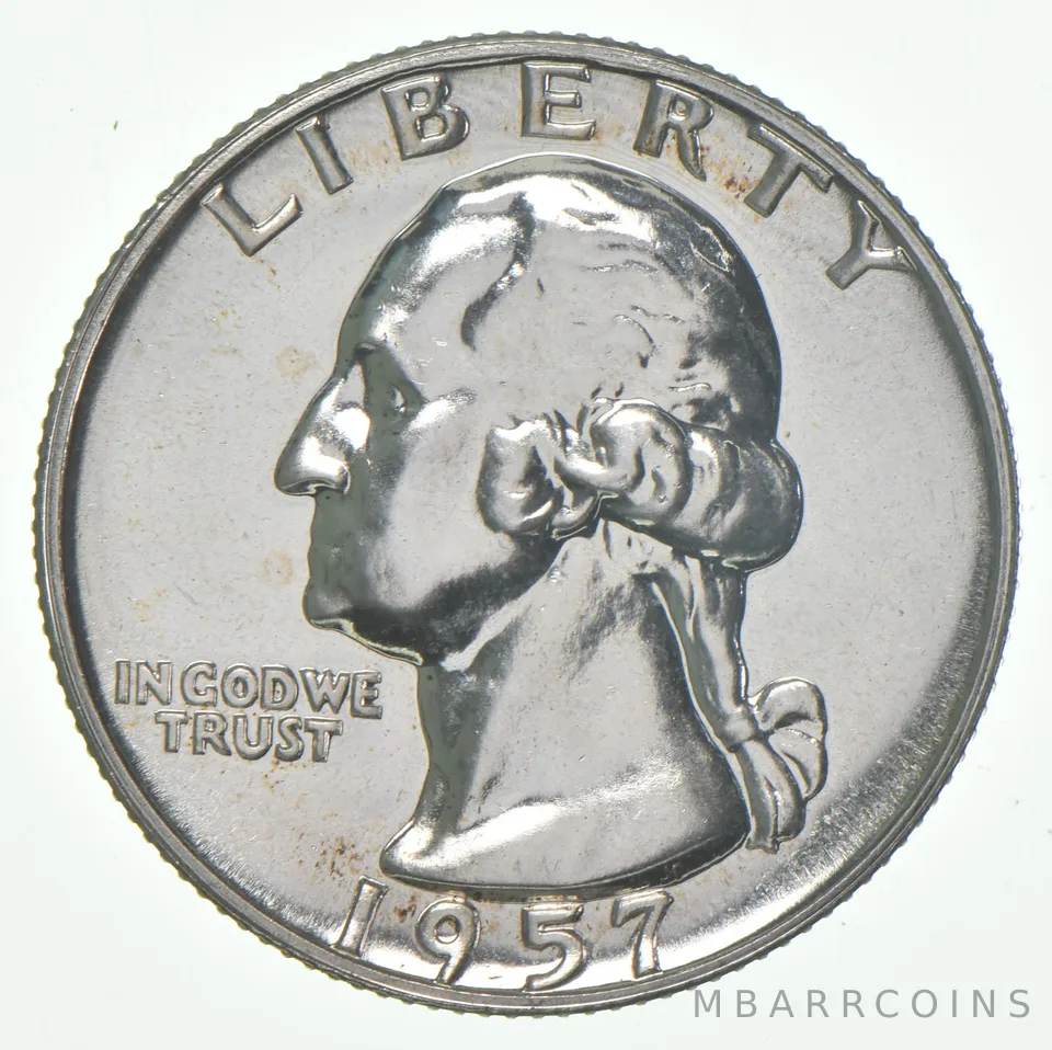 1957 Proof Washington Quarter 90% Silver