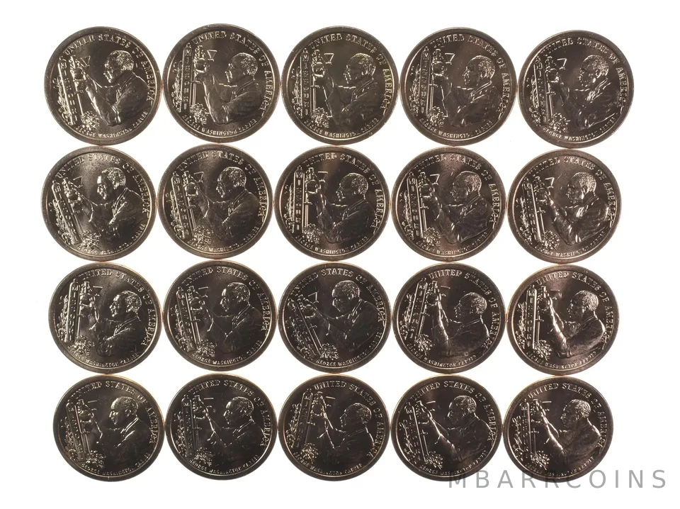 (20) 2024-D Innovation $1 Unc Coin ROLL Washington-Carver MO