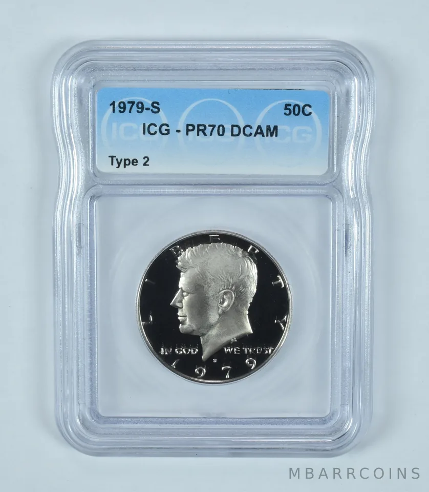 1979-S Kennedy Half Dollar Type 2 PR70 DCAM ICG