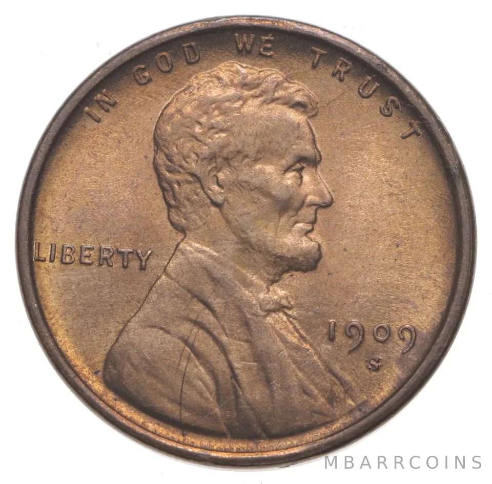 1909-S Lincoln Wheat Cent S/S HORIZONTAL ERROR *3357