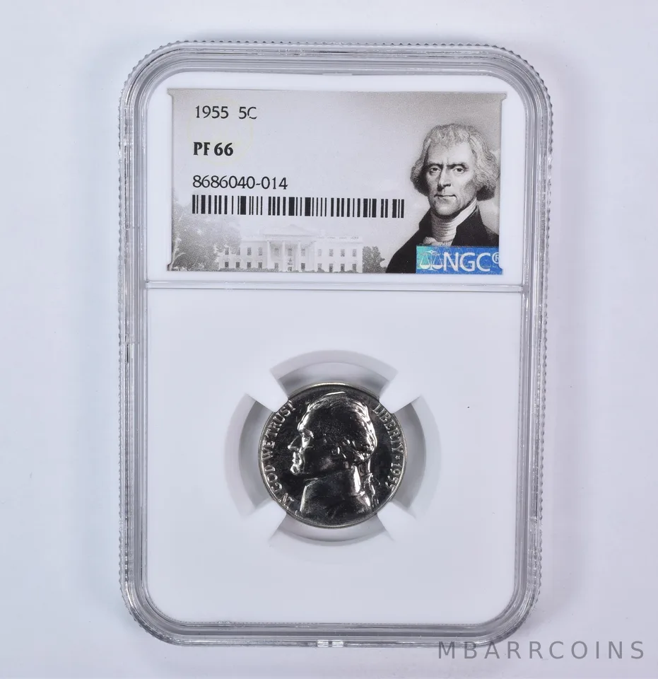 1955 Jefferson Nickel PF66 NGC Special Label