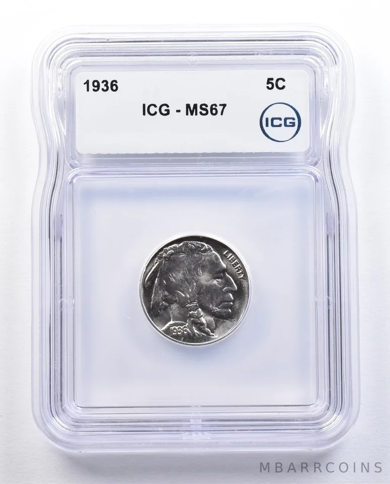 1936 Indian Head Buffalo Nickel MS67 ICG *1631