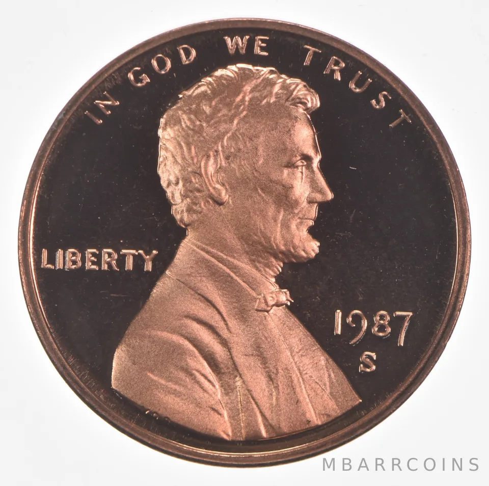 1987-S Lincoln Memorial Cent Proof