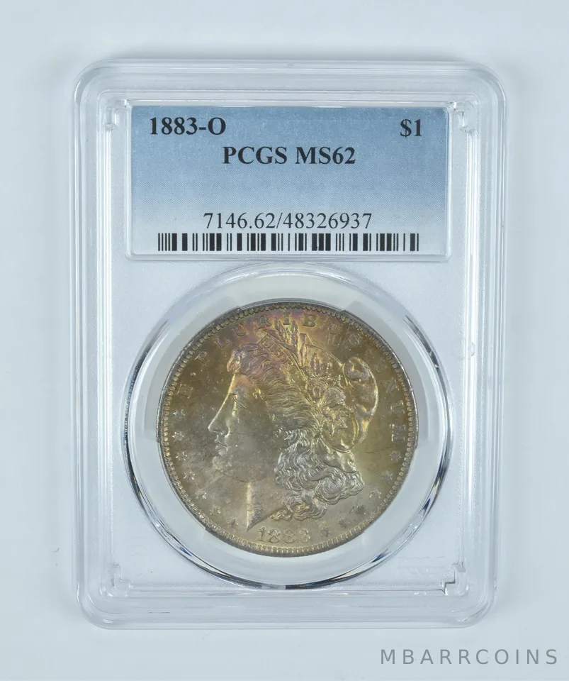 MS62 1883-O Morgan Silver Dollar PCGS Beautifully Toned *2111