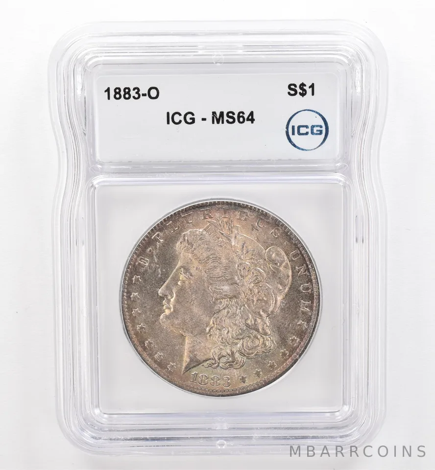 1883-O Morgan Silver Dollar MS64 ICG Beautiful Tone *9486