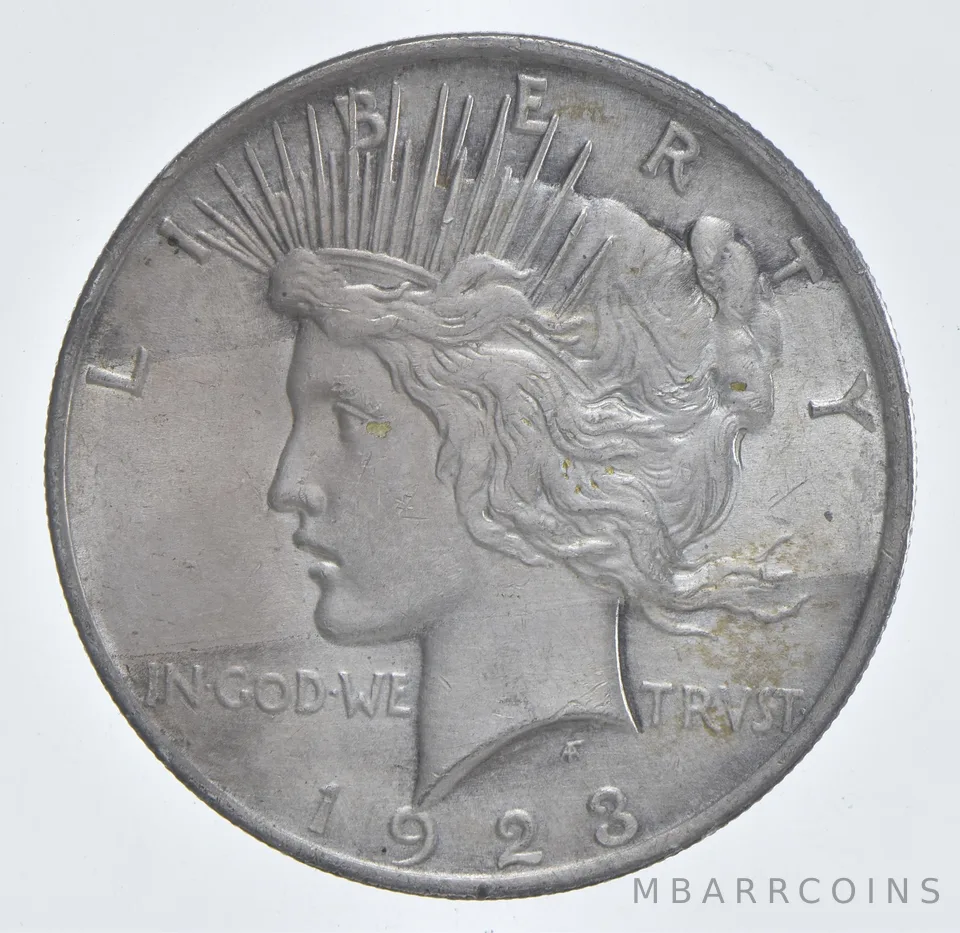 Better - 1923 Peace Silver Dollar - 90% US Coin *687