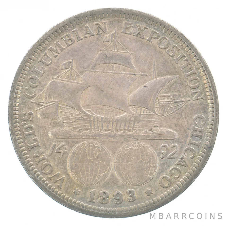 1893 Columbian Exposition Commemorative Half Dollar Beautiful Tone *7178