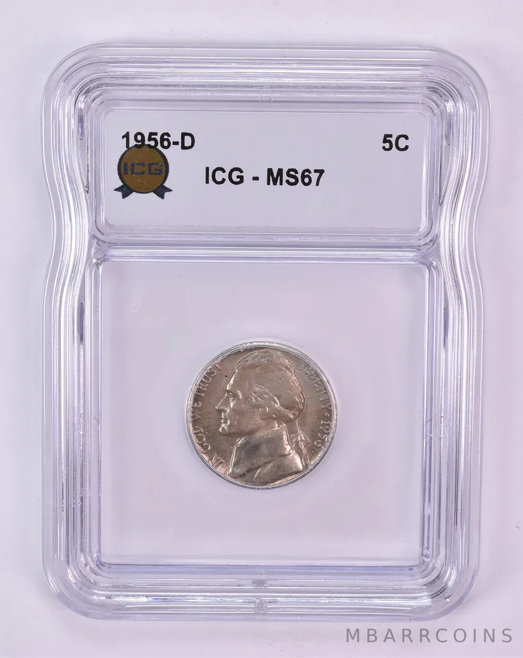 1956-D Jefferson Nickel MS67 ICG