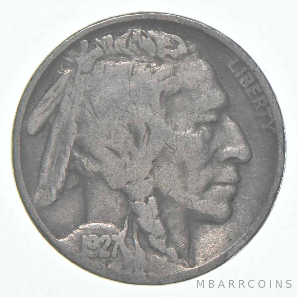 1927 (P) Indian Head Buffalo Nickel Average Circ