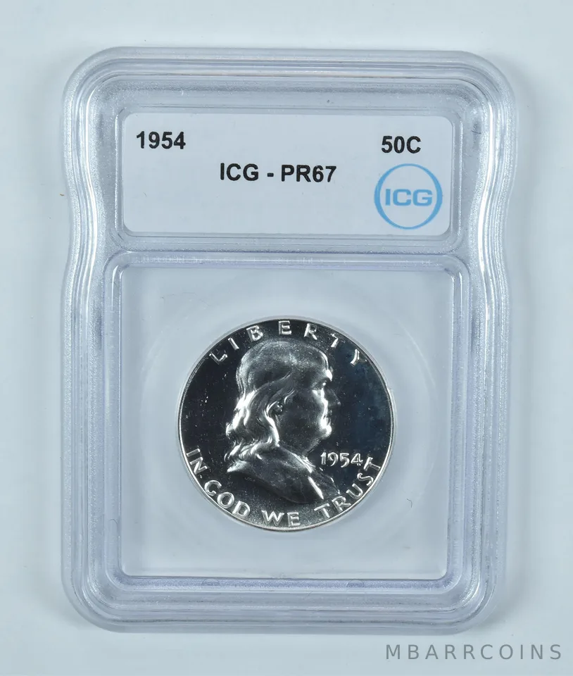 1954 Franklin Half Dollar PR67 ICG