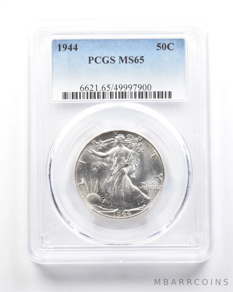 1944 Walking Liberty Half Dollar MS65 PCGS PQ *7597