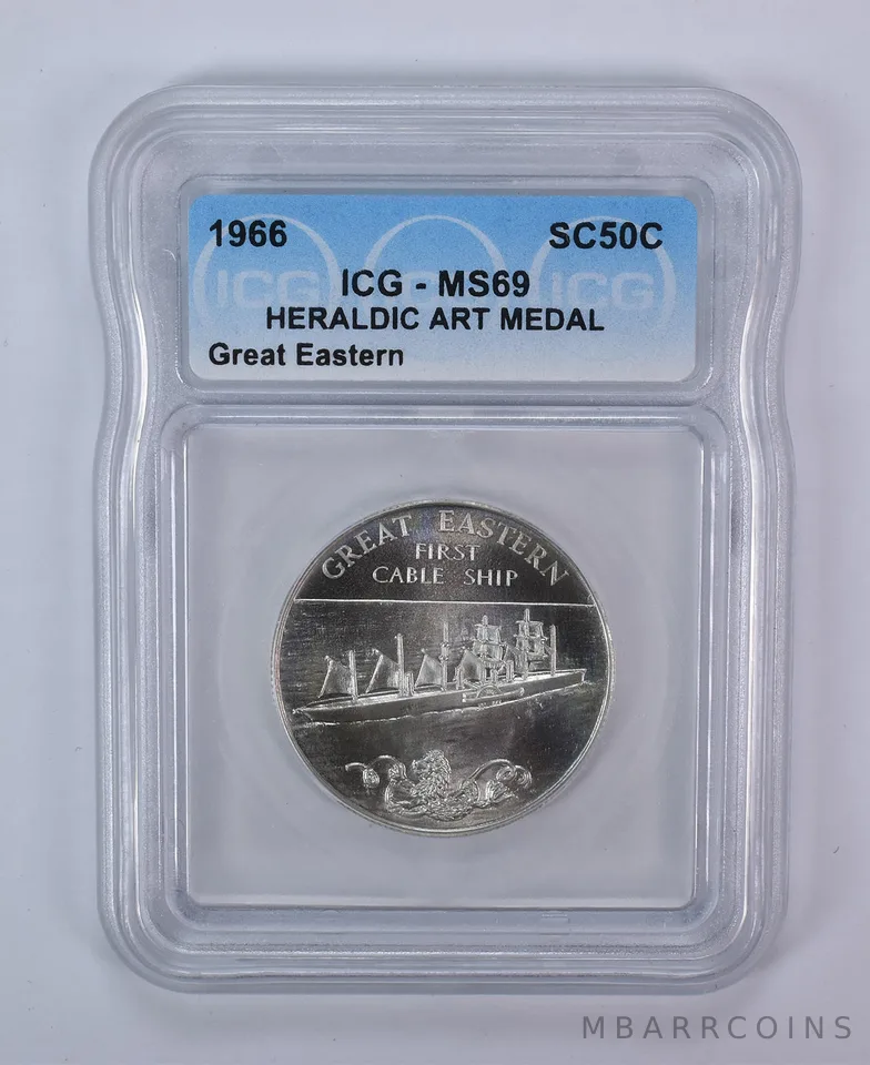 1966 So Called Half Dollar Great Eastern MS69 ICG