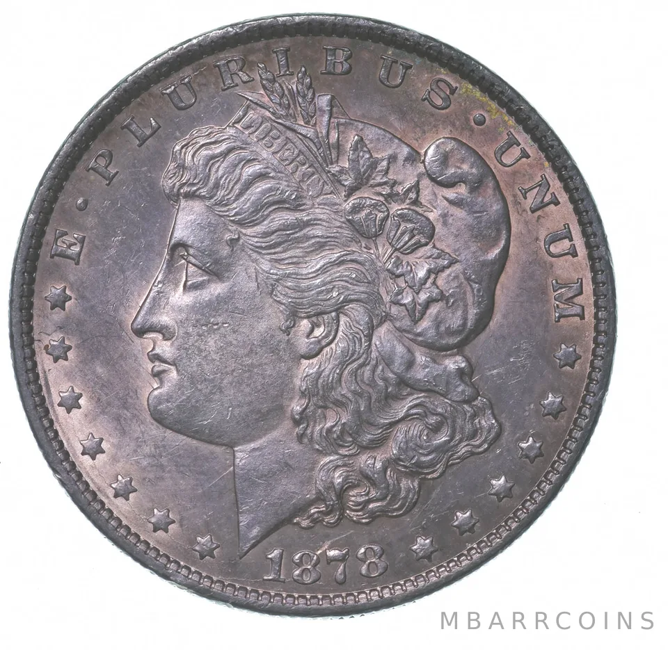 1878 7TF REV Of 78 Morgan Silver Dollar a4361