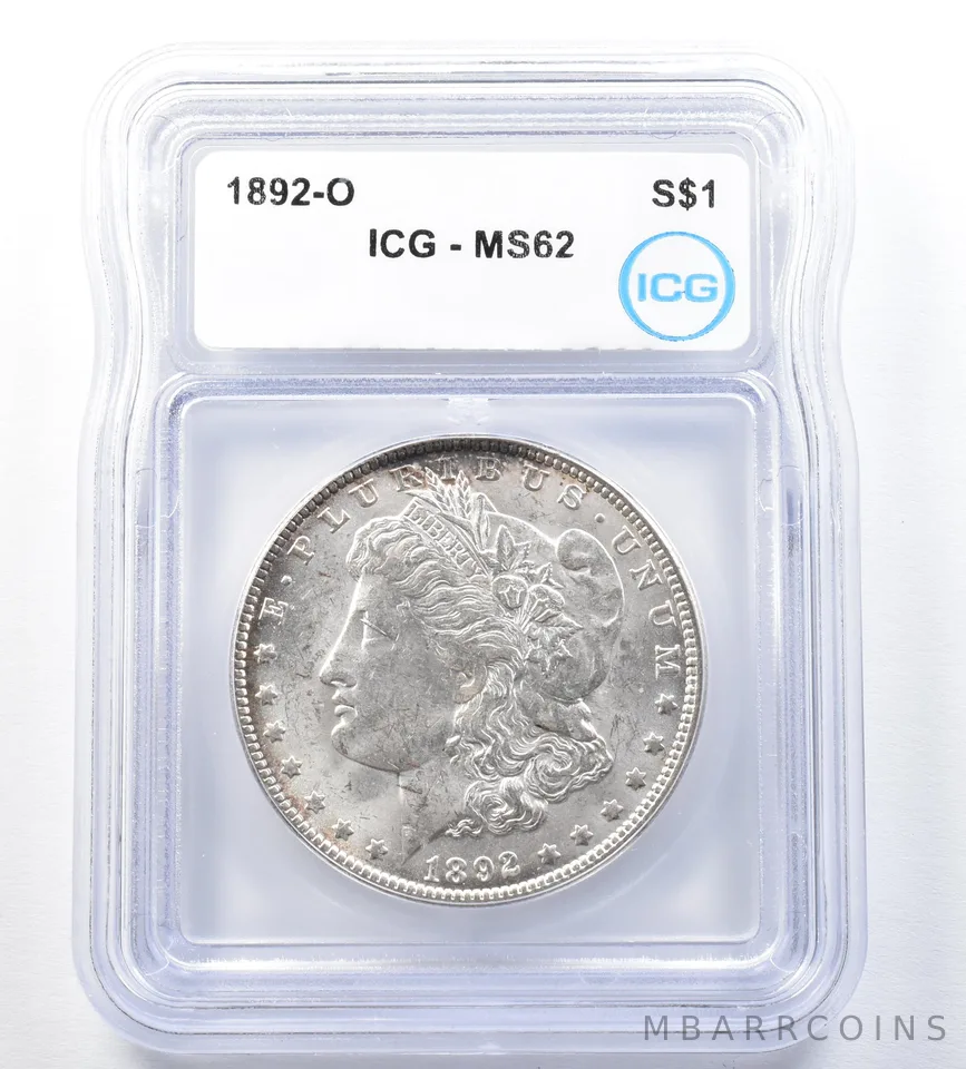 1892-O Morgan Silver Dollar MS62 ICG *8854