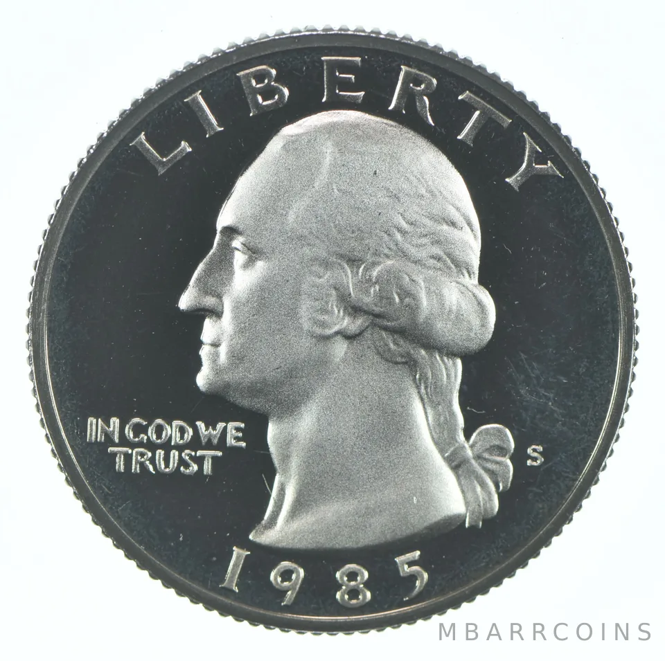 1985-S Washington Quarter CLAD Proof