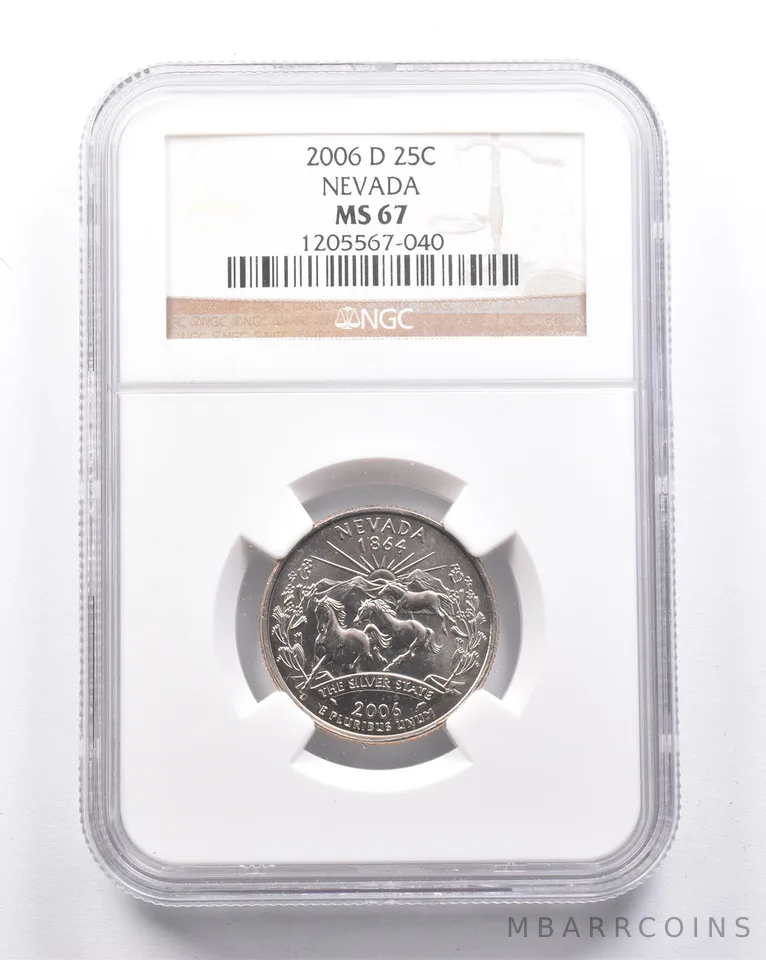 MS67 2006-D Washington State Quarter Nevada NGC *6364
