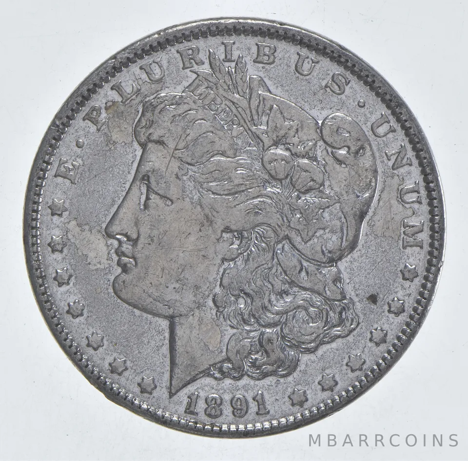 Better 1891 Morgan Silver Dollar - 90% US Coin - Nice Coin *422