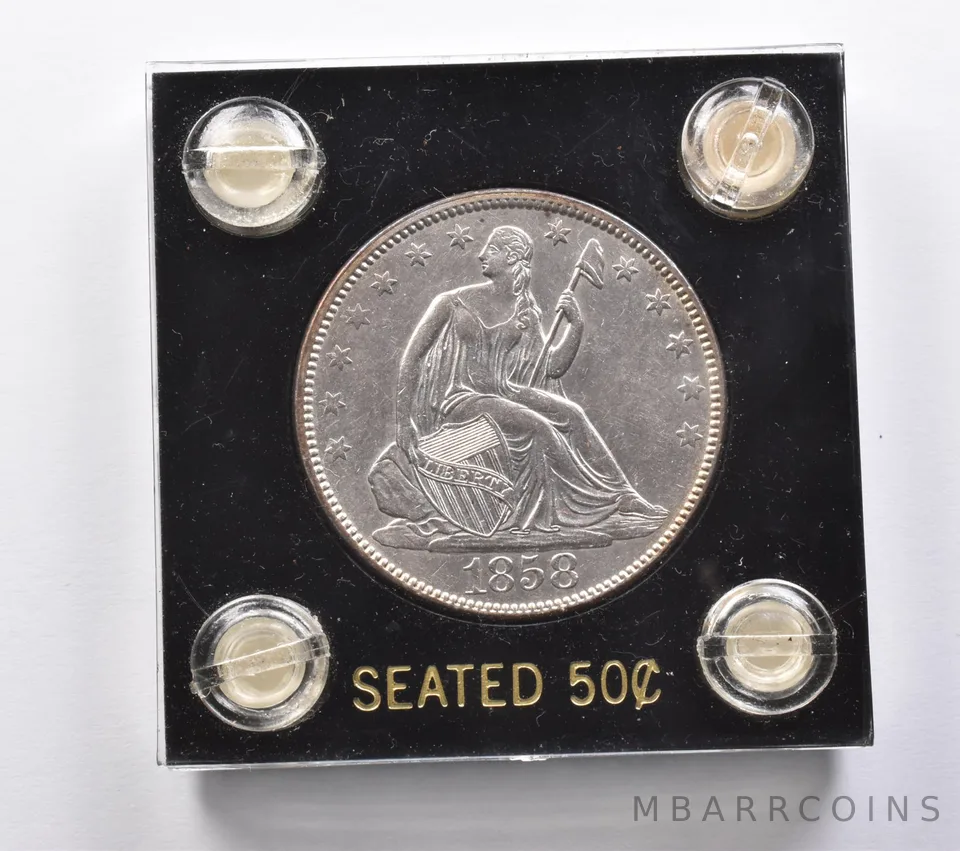 1858 Seated Liberty Half Dollar a4934