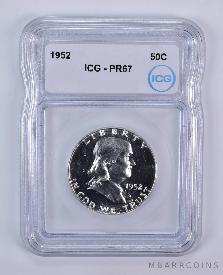 1952 Franklin Half Dollar PR67 ICG