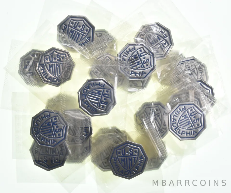 Lot of (25) Tokens From US Mint Philadelphia Souvenir Set