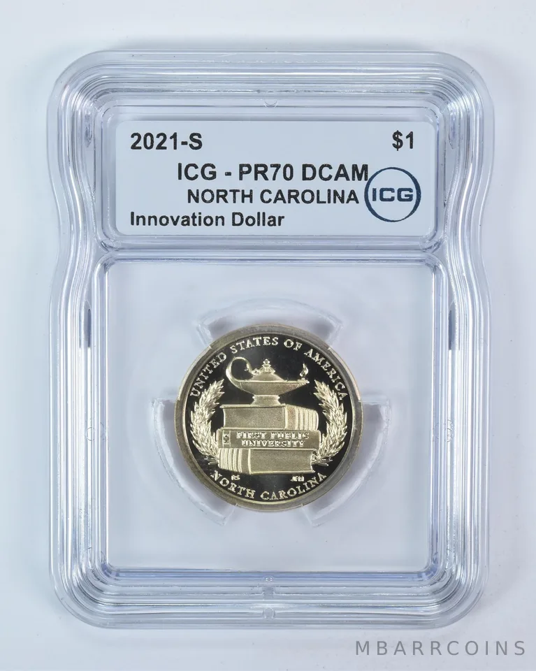 2021-S Innovation $1 1st Public University NC PR70 DCAM ICG