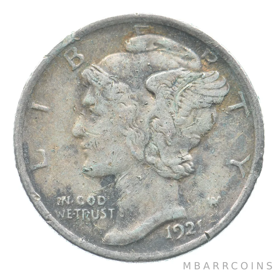 1921 Mercury Dime *6419