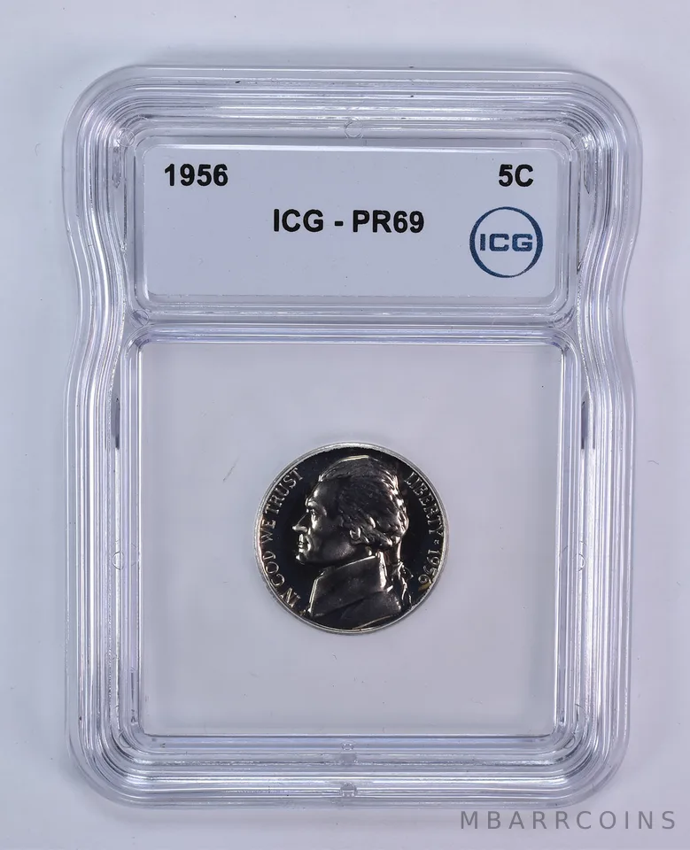 1956 Jefferson Nickel PR69 ICG