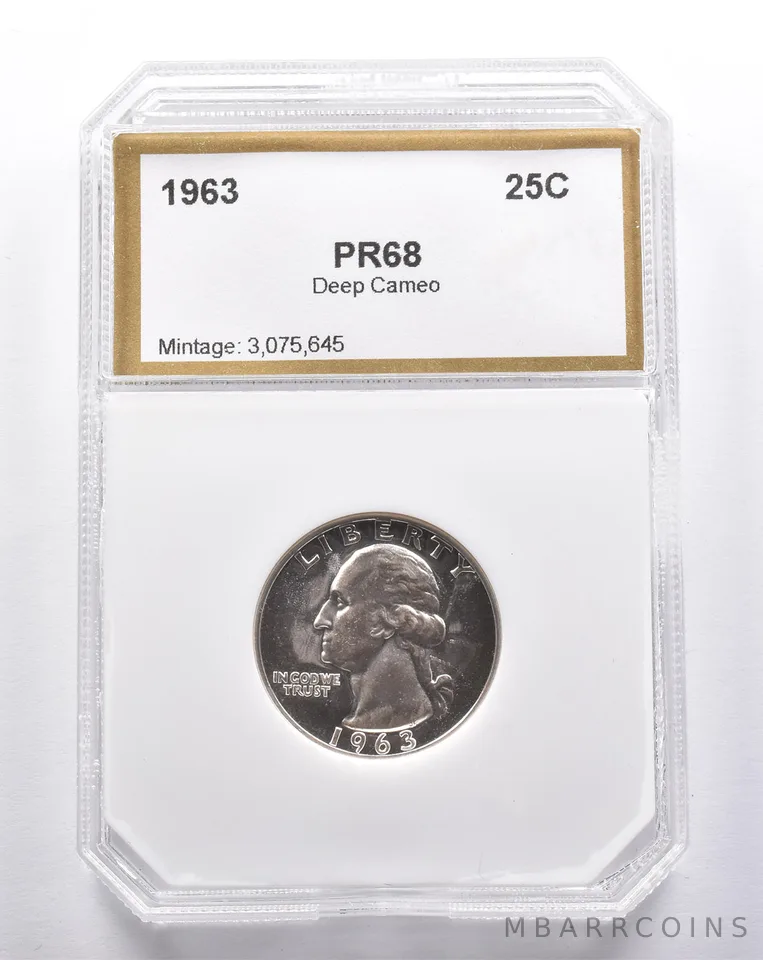 Proof 1963 Washington Quarter *3412
