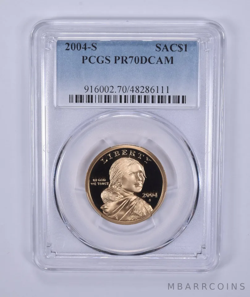 2004-S Sacagawea $1 PR70 DCAM PCGS Blue Label