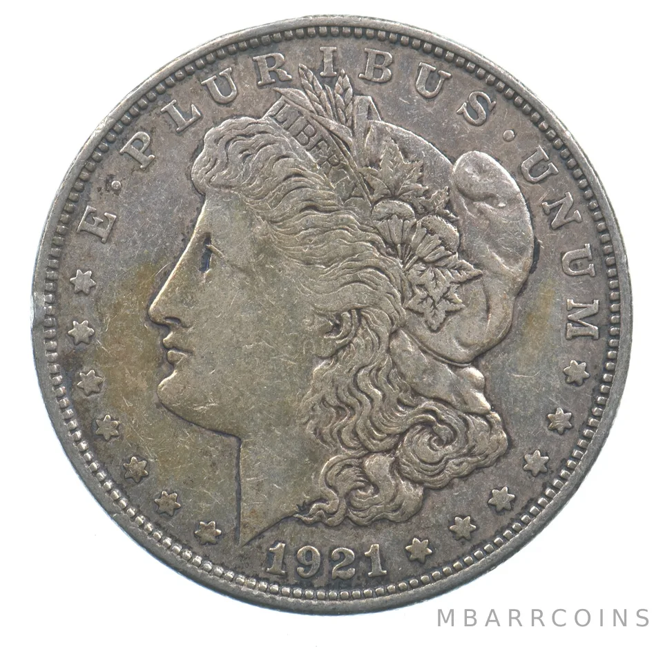 Early - 1921 Morgan Silver Dollar - 90% US Coin *017
