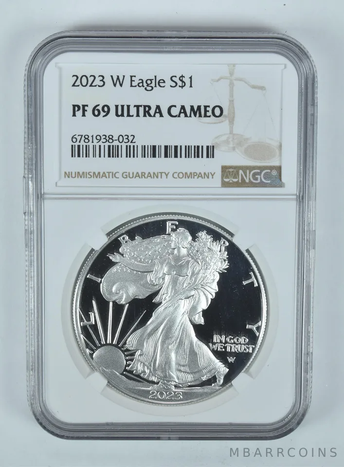 2023-W American Silver Eagle PF69 UCAM NGC Brown Label