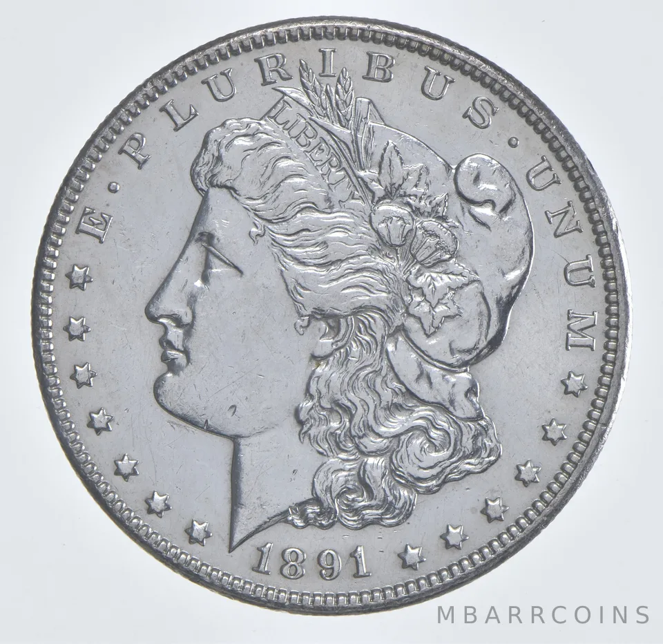 1891-CC Morgan Silver Dollar *1044