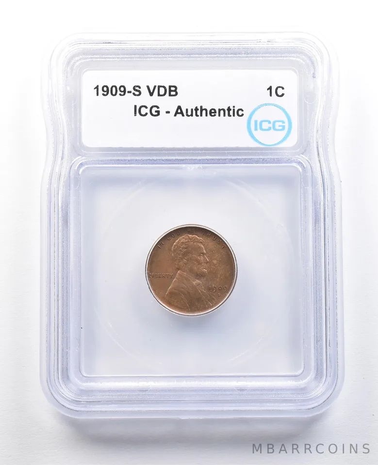 1909-S VDB Lincoln Wheat Cent Authentic ICG *7468