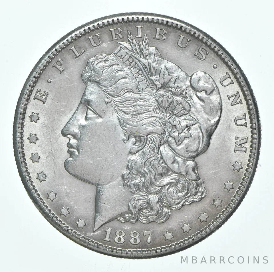 BU/Unc 1887-S Morgan Silver Dollar (1 coin)