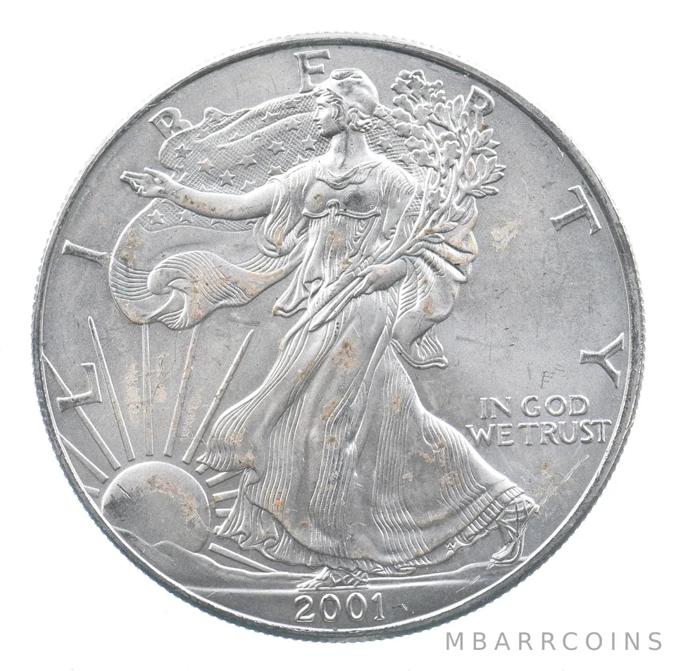 Better Date 2001 American Silver Eagle 1 Troy Oz .999 Fine Silver *773