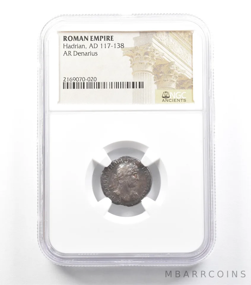 AD 117-138 Roman Empire Hadrian AR Denarius NGC *5932