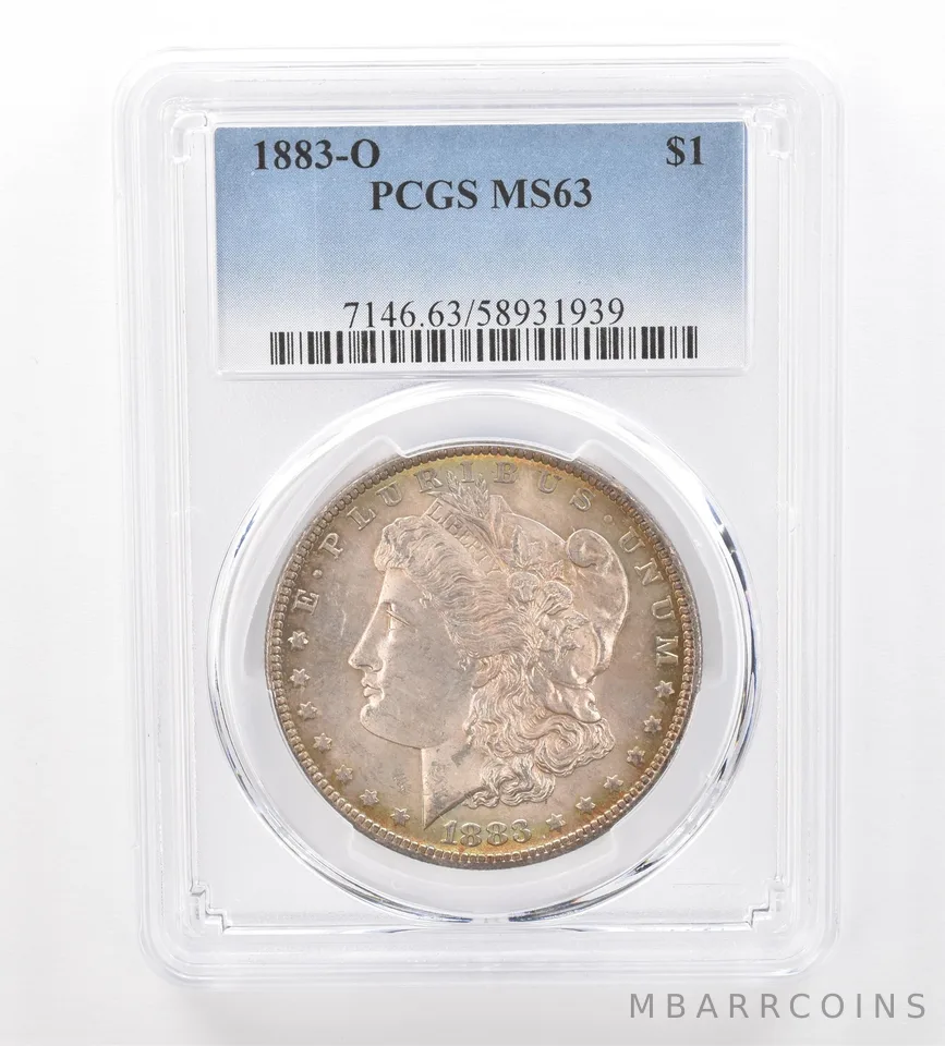 1883-O Morgan Silver Dollar MS63 PCGS Beautiful Tone *0220