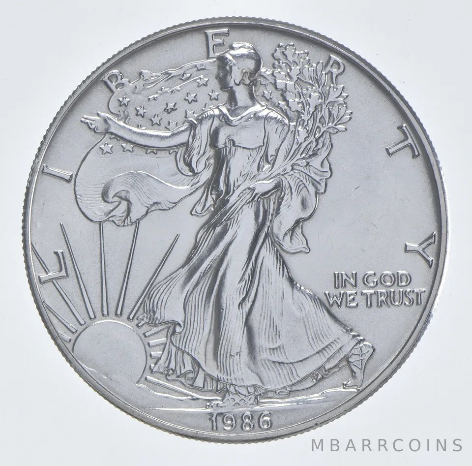 Better Date 1986 American Silver Eagle 1 Troy Oz .999 Fine Silver *006