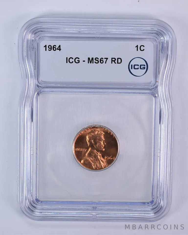 1964 Lincoln Memorial Cent MS67 RD ICG