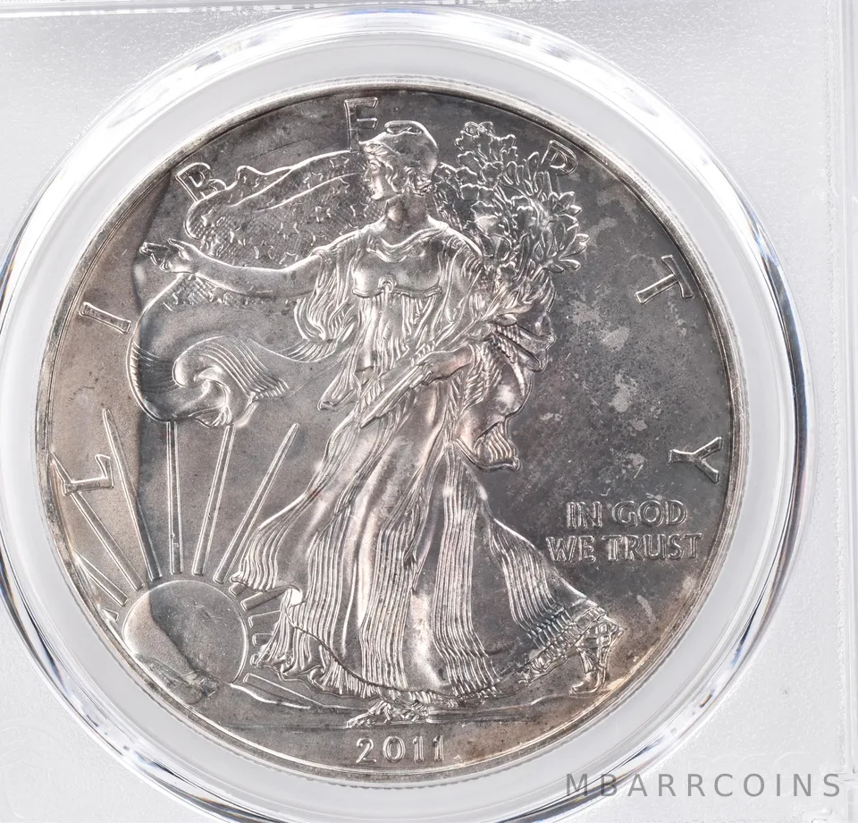 2011 American Silver Eagle MS68 PCGS Beautiful Tone *1171