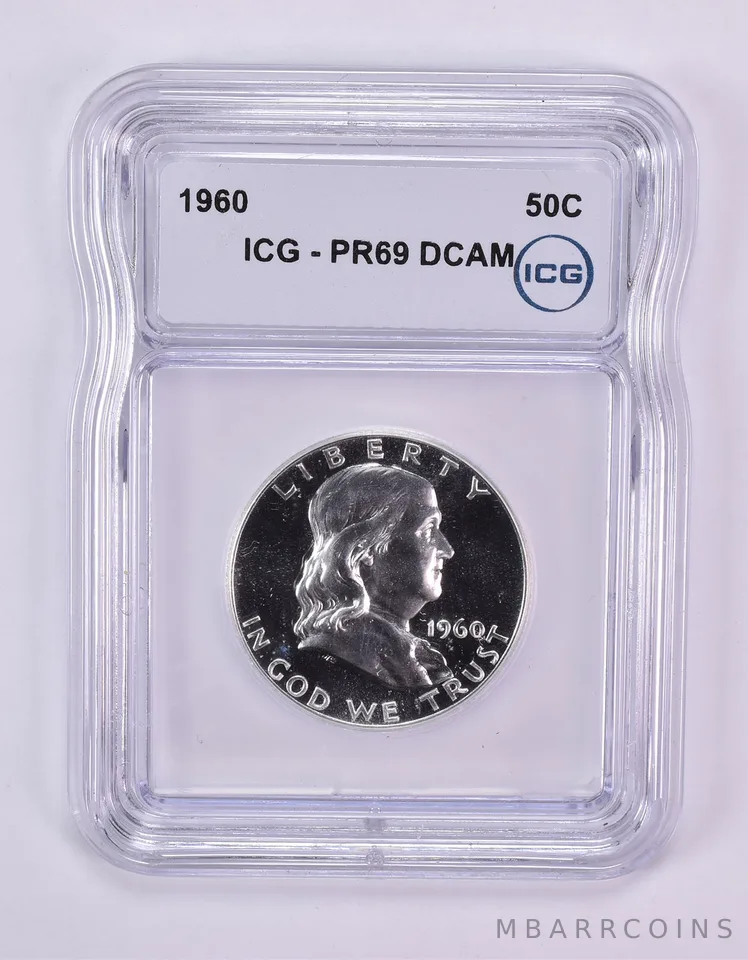 1960 Franklin Half Dollar PR69 DCAM ICG