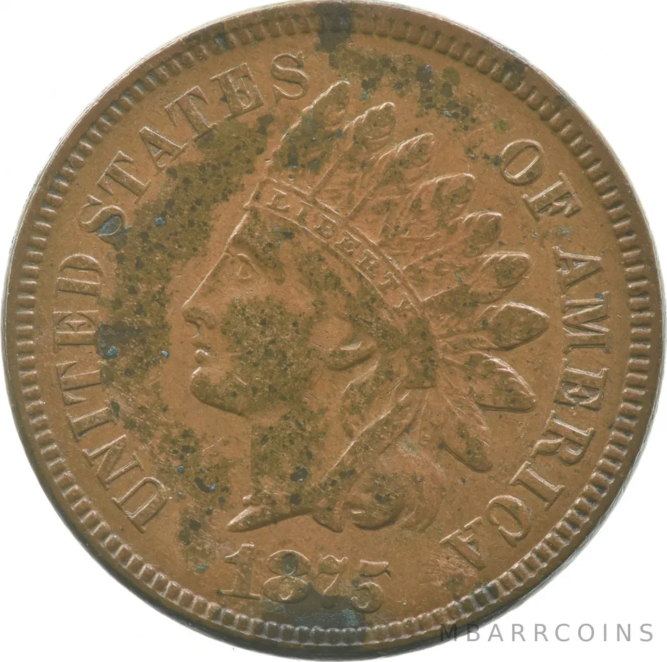 1875 Indian Head Cent *0658