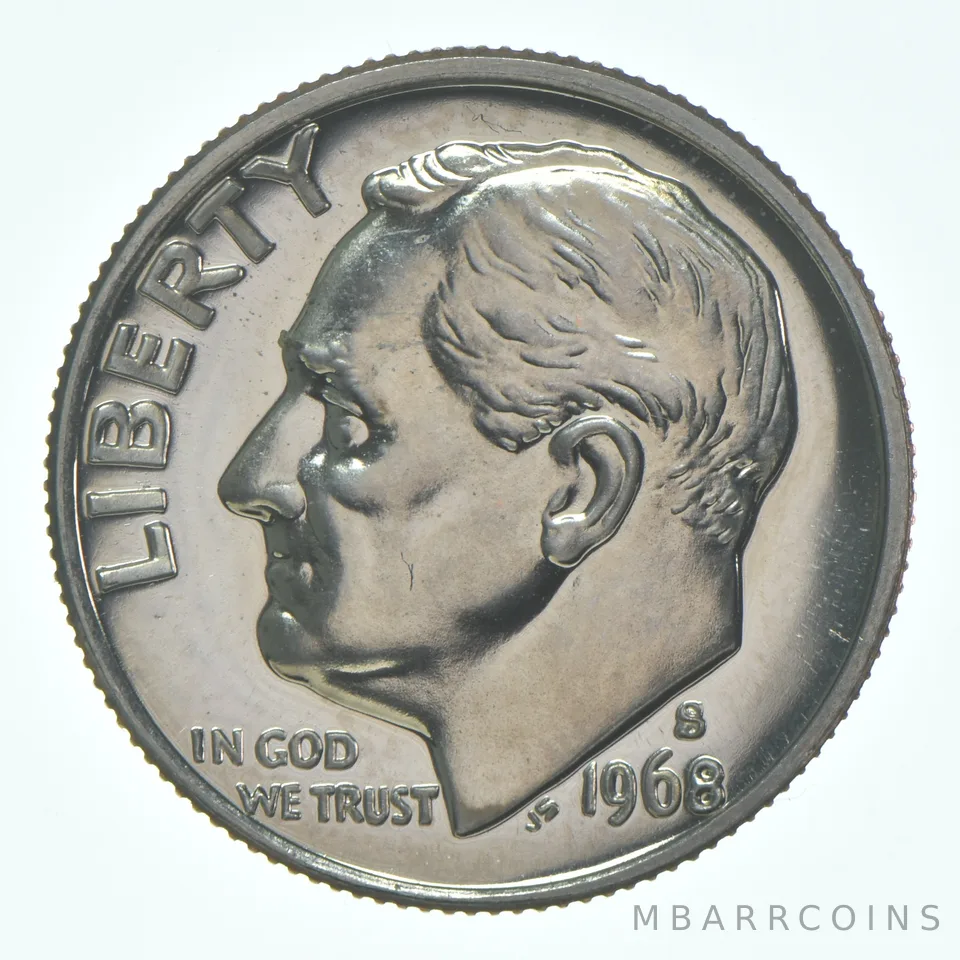 1968-S Roosevelt Dime CLAD Proof