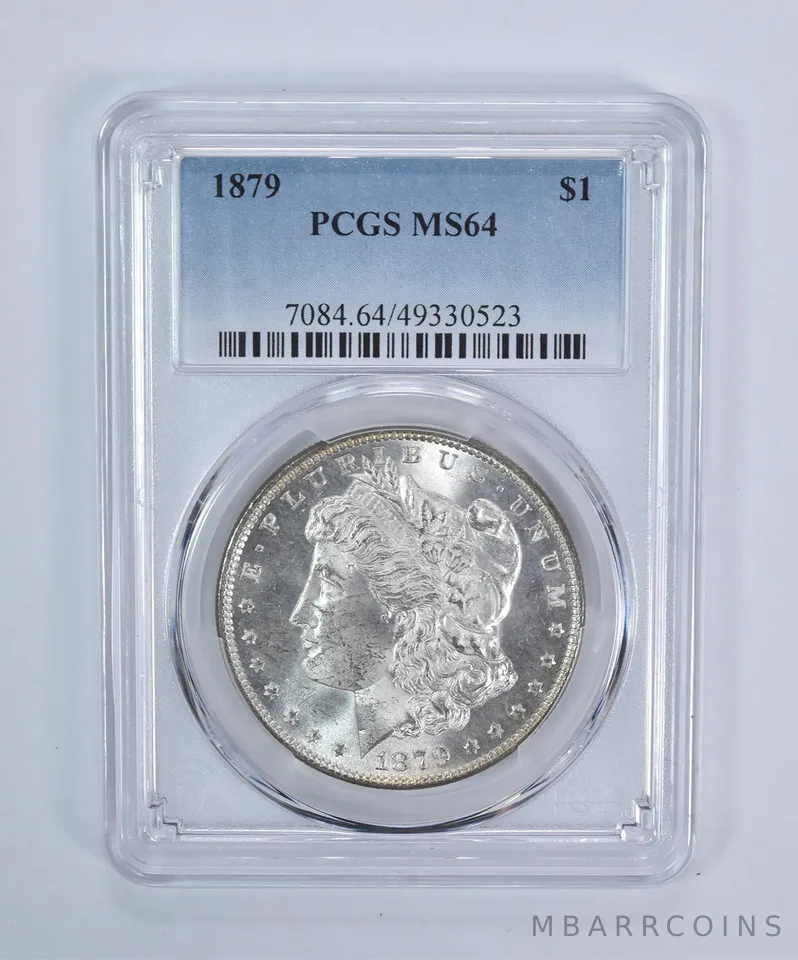 1879 Morgan Silver Dollar MS64 PCGS Blue Label