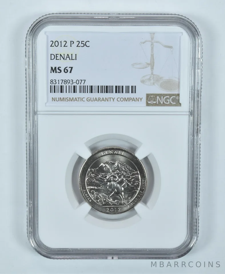 2012-P Washington Quarter ATB Denali America The Beautiful MS67 NGC