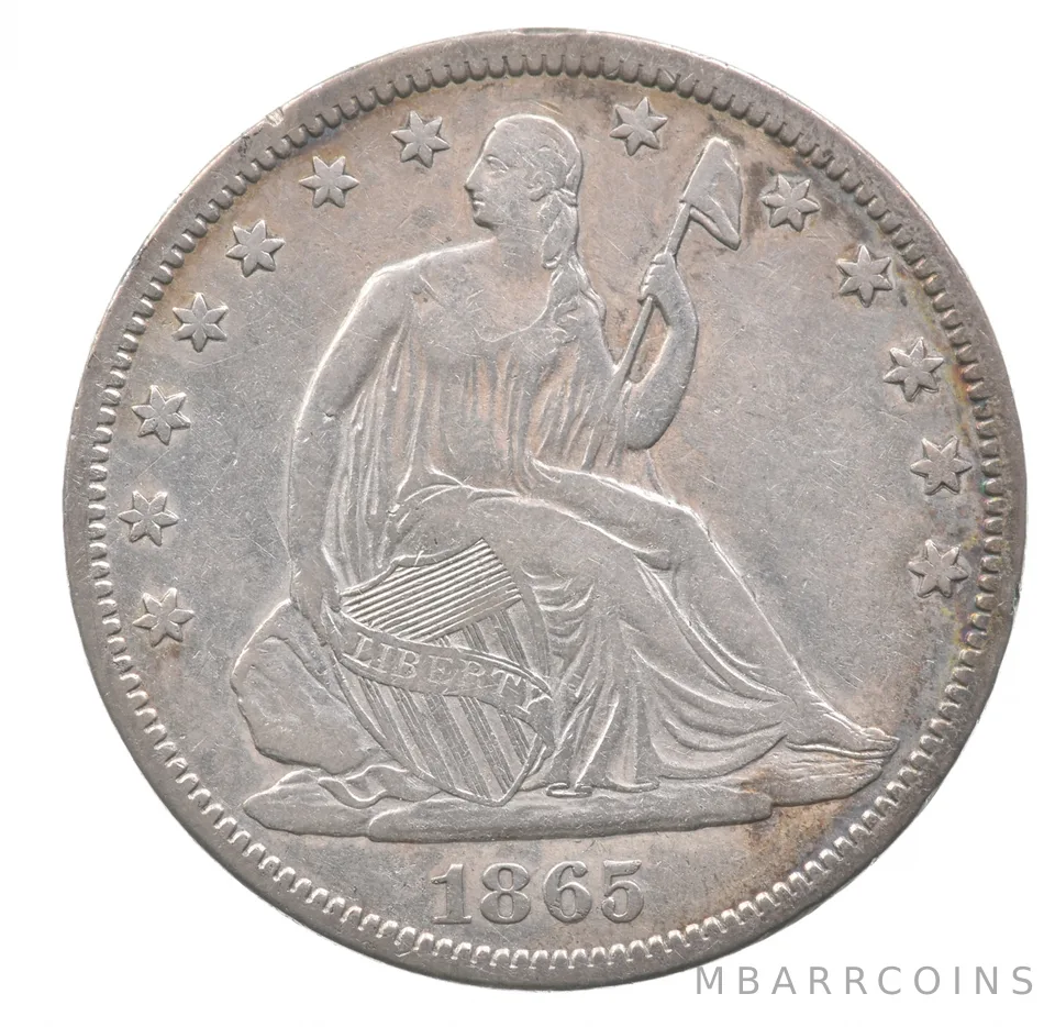 1865-S Seated Liberty Half Dollar a4618