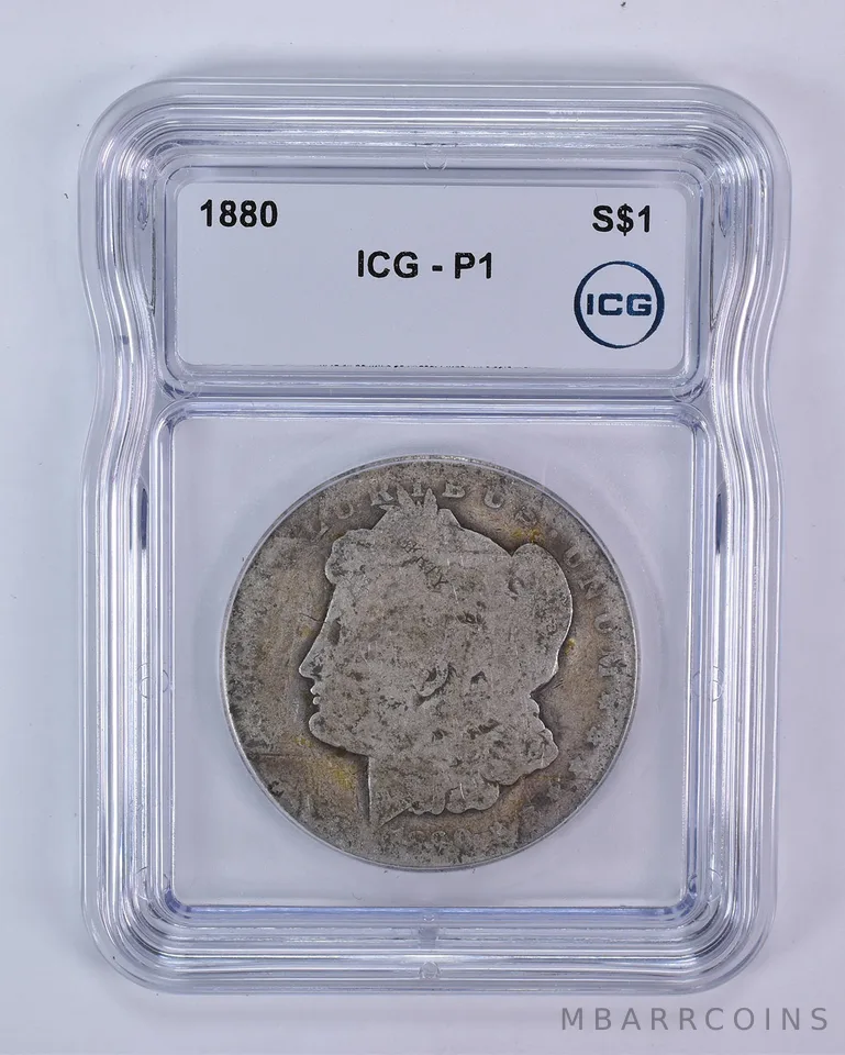 1880 Morgan Silver Dollar P1 ICG Lowball